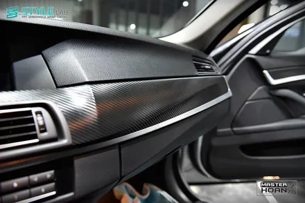 BMW 528i F10 실내랩핑 3M 1080 시리즈 카본 블랙+하남랩핑+미사강변도시랩핑+스타일랩 / 하남시 초일동
