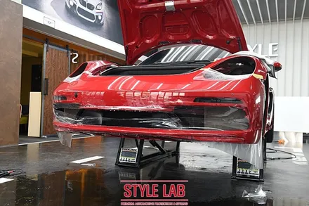포르쉐 카이맨 718 GTS 앞범퍼 PPF 시공(보험처리) - 스타일랩(STYLE LAB) / 강남PPF, 송파, 잠실 랩핑/ 하남PPF / 하남시 초일동