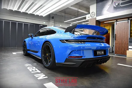 써킷용으로도 훌륭한 포르쉐 911 GT3. 전체 PPF와 커스텀데칼 시공으로 출격준비 끝! 하남 PPF 시공전문 스타일랩 / 하남, 송파, 강동, 경기광주