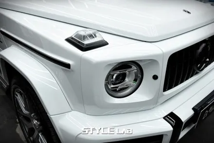 벤츠 G63 AMG G바겐 스모그 PPF 라이트 3종 & 고정형 사이드스텝 크롬죽이기 by 블랙 PPF, 윈드쉴드(엑소쉴드) / 하남 PPF 시공전문 / 하남시 초일동