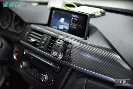 [스타일랩 하남점] BMW F30 320d : 3M 카본 블랙 실내랩핑 시공. 우드 분위기를 바꿔보자! 하남, 미사강변도시 랩핑 / 하남시 초일동