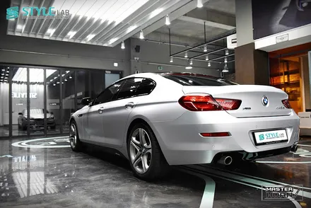 BMW 640d 그란쿠페(F12) 3M 1080 사틴 화이트알루미늄 전체랩핑, 실내랩핑, 몰딩랩핑 + 하남랩핑 + 미사강변도시랩핑 + 스타일랩 / 하남시 초일동