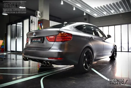 BMW 3GT : 3M 사틴 다크그레이 전체랩핑 / 하남랩핑 / 스타일랩 / 하남시 초일동