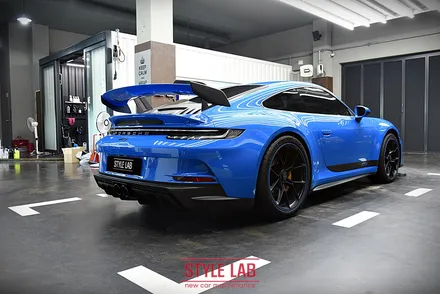 써킷용으로도 훌륭한 포르쉐 911 GT3. 전체 PPF와 커스텀데칼 시공으로 출격준비 끝! 하남 PPF 시공전문 스타일랩 / 하남, 송파, 강동, 경기광주