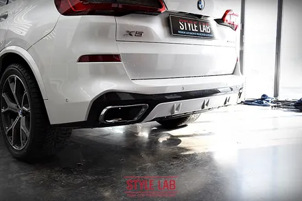 BMW X5 크롬죽이기(블랙아웃), 디퓨저, 사이드미러 랩핑 / 3M 유광블랙 랩핑으로 심플하고 무게있게 변신 / 하남, 송파, 강동, 경기광주