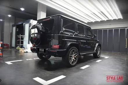 벤츠 G63 AMG G바겐 PPF 전체시공과 전면유리 보호필름 다이노플렉스 시공. 사이드스텝 & 스페어 커버 크롬죽이기 블랙 PPF / 하남PPF 하남신차패키지 스타일랩 / 하남, 송파, 강동, 경기광주