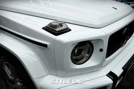 벤츠 G63 AMG G바겐 스모그 PPF 라이트 3종 & 고정형 사이드스텝 크롬죽이기 by 블랙 PPF, 윈드쉴드(엑소쉴드) / 하남 PPF 시공전문 / 하남시 초일동
