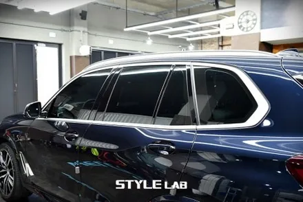 BMW X5 윈도우몰딩 크롬죽이기 랩핑 / 엠블럼 교체 / 하남 스타일랩 / 하남시 초일동