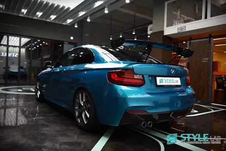 [스타일랩 하남점] BMW 220d : M2 롱비치 블루와 비슷한 색상으로 전체랩핑 / 3M 유광 아토믹 틸 / 하남, 구리 랩핑 / 하남시 초일동
