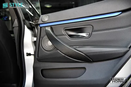 BMW 435d 그란쿠페 실내 인테리어 트림 랩핑 + 3M 카본블랙 + BMW 실내랩핑 + 스타일랩 하남점 / 하남시 초일동