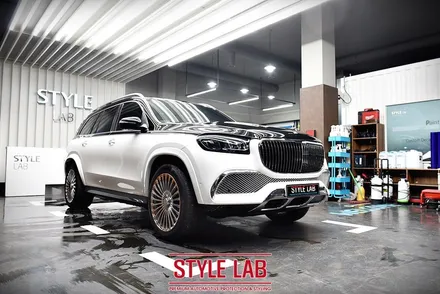 벤츠 GLS600 마이바흐 : 블랙PPF 상단 투톤(듀오톤) 옵션 추가 / 하남 랩핑, PPF 시공전문 스타일랩 / 하남시 초일동