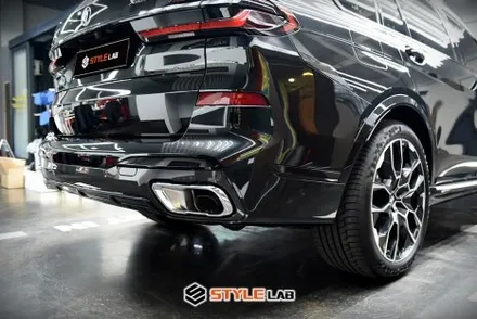 BMW X7 루프랙 크롬죽이기 좀 도와주세요! 퇴짜맞고 온 X7의 크롬죽이기! 위례에서 하남으로~ 랩핑전문 스타일랩 / 하남시 초일동