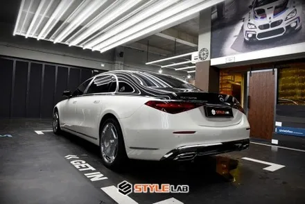 메르세데스 벤츠 S580 마이바흐 듀오톤/투톤 랩핑. 블랙 PPF로 도장같은 퀄리티. 완벽한 듀오톤 옵션 만들었어요! PPF 잘하는 곳 하남 스타일랩으로 오세요~ / 하남시 초일동