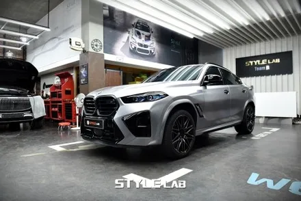 [하남 스타일랩] BMW X6M 컴페티션 전체랩핑 - 무광 건메탈 그레이 메탈릭 / 하남시 초일동