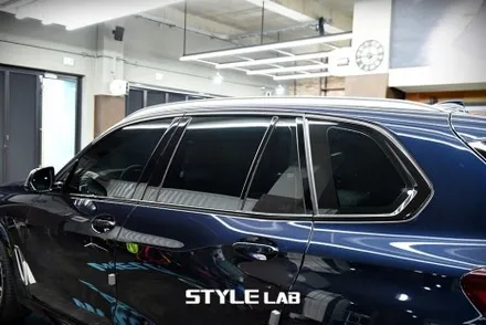 BMW X5 윈도우몰딩 크롬죽이기 랩핑 / 엠블럼 교체 / 하남 스타일랩 / 하남시 초일동