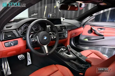 BMW 428i 쿠페 실내 헥사고날 트림 3M 카본블랙으로 랩핑하기 + BMW 실내랩핑 + 스타일랩 하남점 / 하남시 초일동
