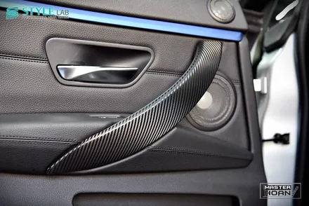 BMW 435d 그란쿠페 실내 인테리어 트림 랩핑 + 3M 카본블랙 + BMW 실내랩핑 + 스타일랩 하남점 / 하남시 초일동