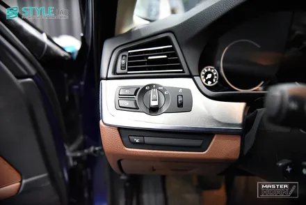 BMW 528i(F10) 실내랩핑,사이드미러랩핑+3M브러쉬드티타늄+3M사틴화이트알루미늄+미사강변도시랩핑+하남랩핑+스타일랩 / 하남시 초일동
