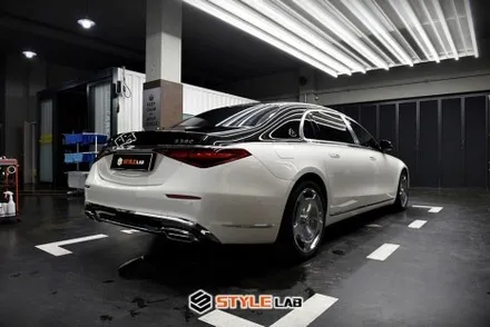 메르세데스 벤츠 S580 마이바흐 듀오톤/투톤 랩핑. 블랙 PPF로 도장같은 퀄리티. 완벽한 듀오톤 옵션 만들었어요! PPF 잘하는 곳 하남 스타일랩으로 오세요~ / 하남시 초일동