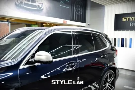 BMW X5 윈도우몰딩 크롬죽이기 랩핑 / 엠블럼 교체 / 하남 스타일랩 / 하남시 초일동