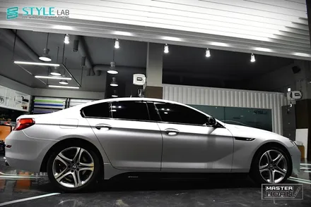 BMW 640d 그란쿠페(F12) 3M 1080 사틴 화이트알루미늄 전체랩핑, 실내랩핑, 몰딩랩핑 + 하남랩핑 + 미사강변도시랩핑 + 스타일랩 / 하남시 초일동