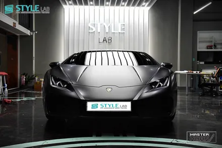슈퍼카 람보르기니 우라칸 쿠페 3M 사틴블랙 전체랩핑 / 하남랩핑,미사랩핑 전문 스타일랩 / 하남시 초일동