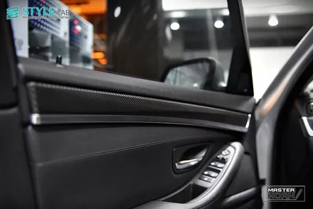 BMW 528i F10 실내랩핑 3M 1080 시리즈 카본 블랙+하남랩핑+미사강변도시랩핑+스타일랩 / 하남시 초일동