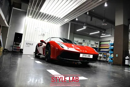 슈퍼카 페라리 488 GTB : 에이버리 유광 블랙 루프스킨 시공 / 하남랩핑, 하남PPF 전문 스타일랩 / 하남시 초일동