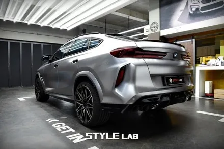[하남 스타일랩] BMW X6M 컴페티션 전체랩핑 - 무광 건메탈 그레이 메탈릭 / 하남시 초일동
