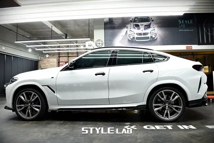 BMW G06 X6 윈도우몰딩, 루프랙, 후면 엠블럼 크롬죽이기 / 헤드라이트, 테일램프 스모그 PPF 시공/ 디바인쉘 스모키 그레이 / 강동크롬죽이기, 강동랩핑 / 하남시 초일동