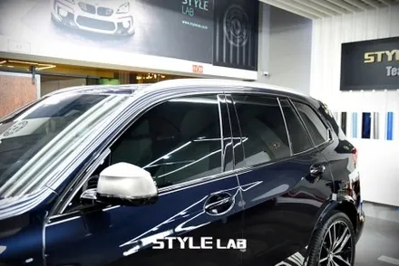 BMW X5 윈도우몰딩 크롬죽이기 랩핑 / 엠블럼 교체 / 하남 스타일랩 / 하남시 초일동