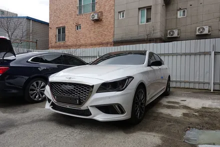 제네시스G80 스포츠 울산 시트  가죽코팅 시공기 / 울산 북구, 부산, 포항
