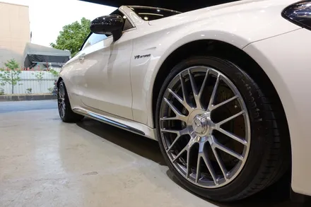 벤츠C63 AMG 카브리올레 소프트탑 발수코팅, 헤드라이트/사이드미러PPF 시공기 / 울산 북구, 부산, 포항