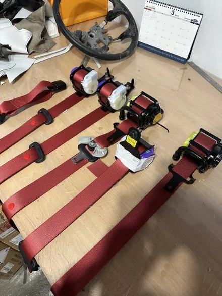 울산 안전벨트 컬러 색상 체인지_K7 프리미어 작업기 블랙에서 레드로 / 울산 북구, 부산, 포항