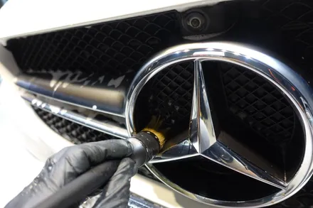 벤츠C63 AMG 카브리올레 소프트탑 발수코팅, 헤드라이트/사이드미러PPF 시공기 / 울산 북구, 부산, 포항