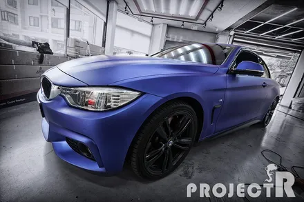 BMW 4시리즈 컨버터블 사고부위 부분 랩핑 및 실내 카본 랩핑 시공 후기 by 부천 랩핑 전문 프로젝트R / 부천 원미구 상동