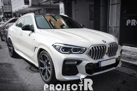 BMW X6 신차패키지 글라스틴트 선셋 열차단 썬팅, 헤드라이트 생활보호PPF, 루프스킨 시공기 by 부천 프로젝트알 / 부천 원미구 상동