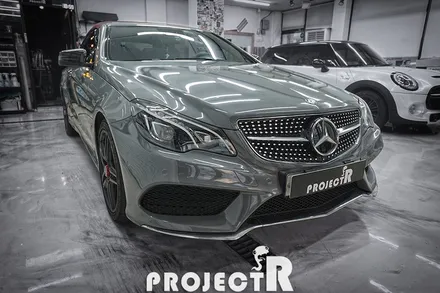 벤츠 E400 카브리올레 전체 랩핑, 에이버리 락그레이 자동차 래핑 시공기 by 인천 프로젝트알 / 부천 원미구 상동