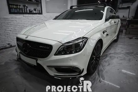 부천썬팅 벤츠 CLS클래스 열차단 썬팅, CLS63 AMG 글라스틴트 선셋 윈도 틴팅 재시공기 by 프로젝트알 / 부천 원미구 상동
