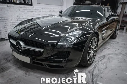 벤츠 SLS AMG 열차단 썬팅, 글라스틴트 선셋 프리미엄 윈도 틴팅 in 부천썬팅 프로젝트알 / 부천 원미구 상동