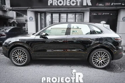 포르쉐 카이엔 신차 열차단 썬팅, 글라스틴트 선셋 윈도 틴팅 시공기 by 부천 자동차썬팅 프로젝트알 / 부천 원미구 상동