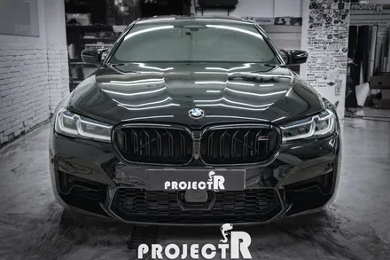 BMW M5 컴페티션 사이드미러, 카본 루프 PPF 보호필름 시공 by 부천 PPF 전문 프로젝트알 / 부천 원미구 상동