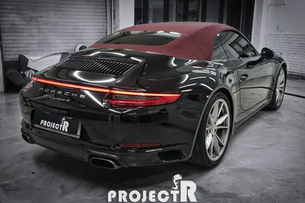 포르쉐 911 카레라 4 전체 랩핑, 에이버리 유광블랙 자동차 래핑 by 부천랩핑 전문 프로젝트알 / 부천 원미구 상동