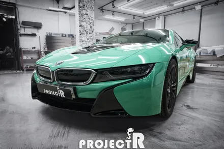 BMW i8 전체 랩핑, 에이버리 유광 에메랄드 그린 시공, 부천랩핑 프로젝트알 / 부천 원미구 상동