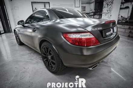 벤츠 SLK 350 전체 랩핑, 에이버리 사틴 바솔트 메탈릭  시공 in 부천 프로젝트알 / 부천 원미구 상동