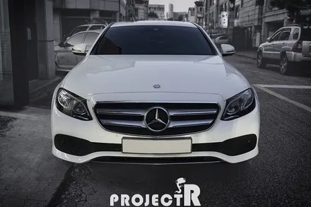 벤츠 E클래스 사고 수리 전면 범퍼 PPF 재시공, 부천 자동차PPF 전문 프로젝트알 / 부천 원미구 상동