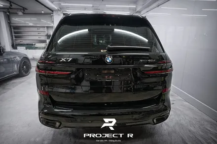BMW X7 신차 윈도 틴팅 글라스틴트 슈어X 열차단썬팅, 크롬죽이기 부분 랩핑, 부천 상동 프로젝트알 / 부천 원미구 상동
