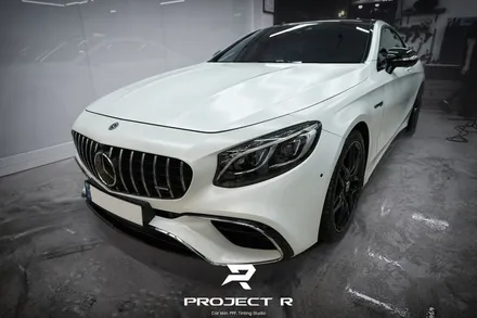 벤츠 S63 AMG 쿠페 전면 유리 보호필름, 스텍 다이노플렉스 윈드쉴드 시공 in 부천 프로젝트알 / 부천 원미구 상동