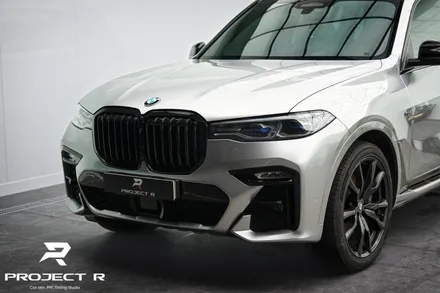 BMW X7 40d 전체 랩핑 비닐프로그 실버 메탈릭 시공, 부천 프로젝트알 / 부천 원미구 상동