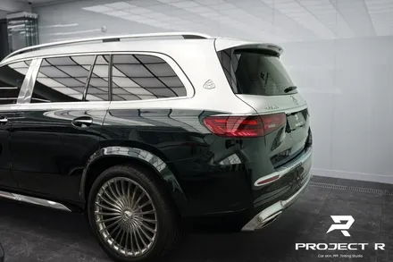 벤츠 GLS600 마이바흐 듀오톤 비닐프로그 로얄그린 및 메탈실버 투톤 랩핑, 부천 프로젝트알 / 부천 원미구 상동